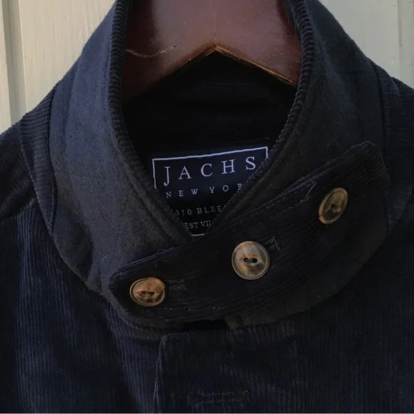 Jachs New York Navy Stretch Corduroy Blazer